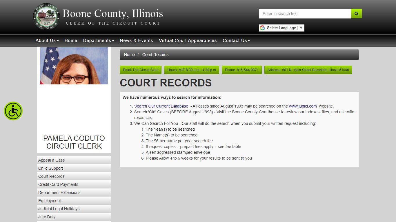 Boone County Circuit Clerk - Court Records